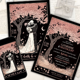 Skeletons och inbjudan till Sakura Tarot Wedding