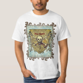 Skeletons Skull Shield T Shirt