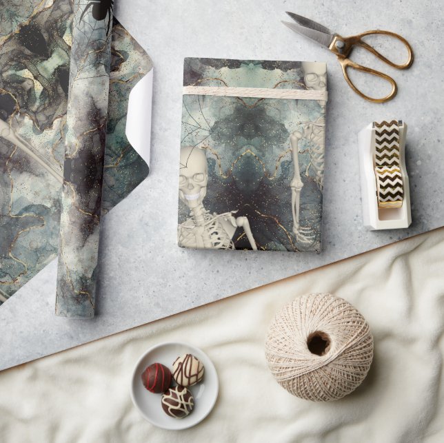 Skeletons Stigning från Ashes Halloween Craft Presentpapper (Hantverk)