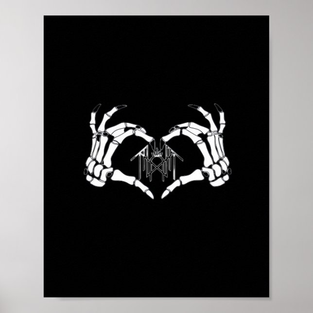 Skeletons Token Heart Händer Poster (Framsidan)