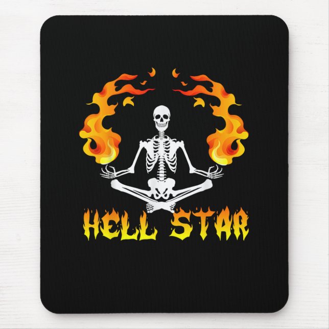 Skeletons Yoga Blir Hell Star  Musmatta (Framsidan)