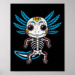 Skelett Axolotl Halloween-kostym Pojkar Tonåringar Poster