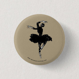 skelett- ballerina knapp