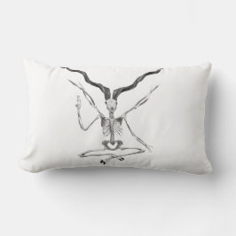 Skelett Baphomet kudde