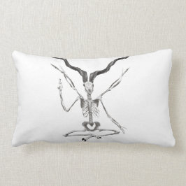 Skelett Baphomet kudde