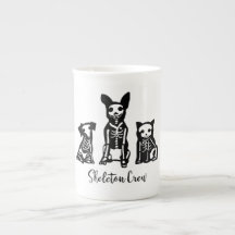Skelett- besättninghundar och katt