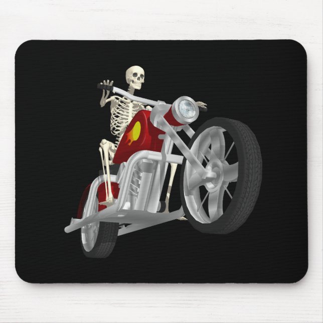 Skelett- biker-/cykelryttare: 3D modellerar: Musmatta (Framsidan)