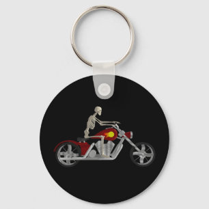 Skelett- biker-/cykelryttare: 3D modellerar: Nyckelring
