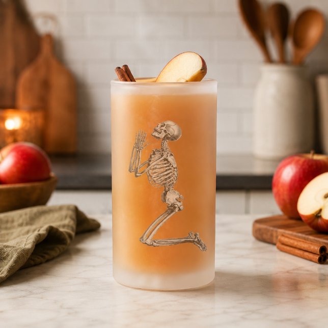 Skelett Bön Faller Mugg (Skeleton Praying Halloween Mug)