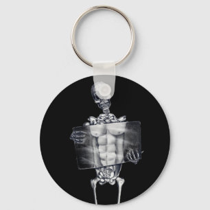 Skelett- bröstkorgröntgenstråle Keychain Nyckelring