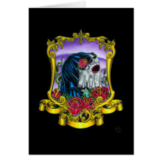 Skelett- brud hälsningskort