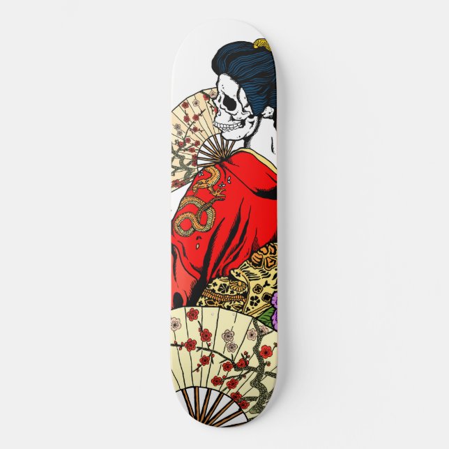 Skelett- däck för Geisha Skateboard Bräda 20 Cm (Framsida)