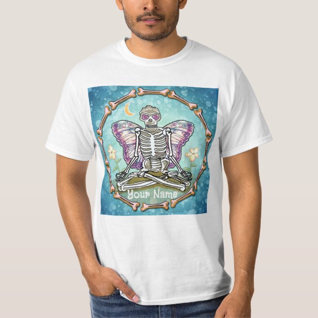 Skelett Fjäril t-shirt (Framsida)