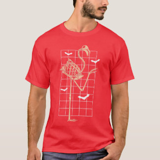 Skelett Flamingo Busar Eller Bjuder Fågelälskare H T Shirt