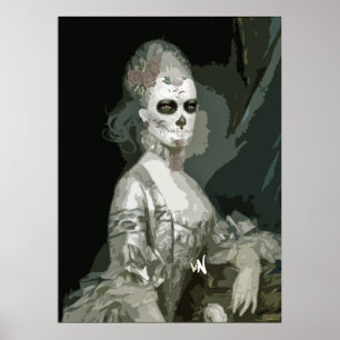 skelett- flicka poster
