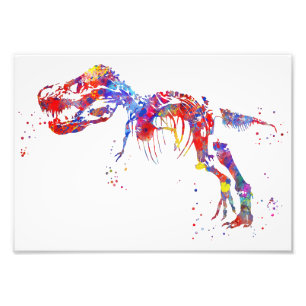 Skelett för T Rex Fototryck