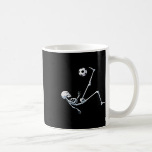 Skelett Fotboll Fotll Halloween T Shirt Kostym G Kaffemugg