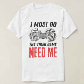 Skelett Gamer Kontrolldesign Behöver Mig Design T Shirt