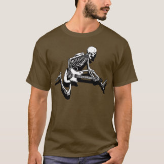 Skelett- gitarristhopp tee