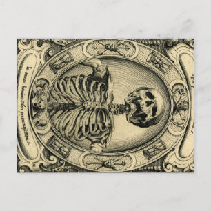 Skelett, Goth, Medeltida Vykort
