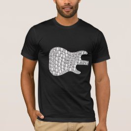 Skelett- Guitar_Front och baksida T-shirt