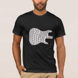 Skelett- Guitar_Front och baksida T-shirt