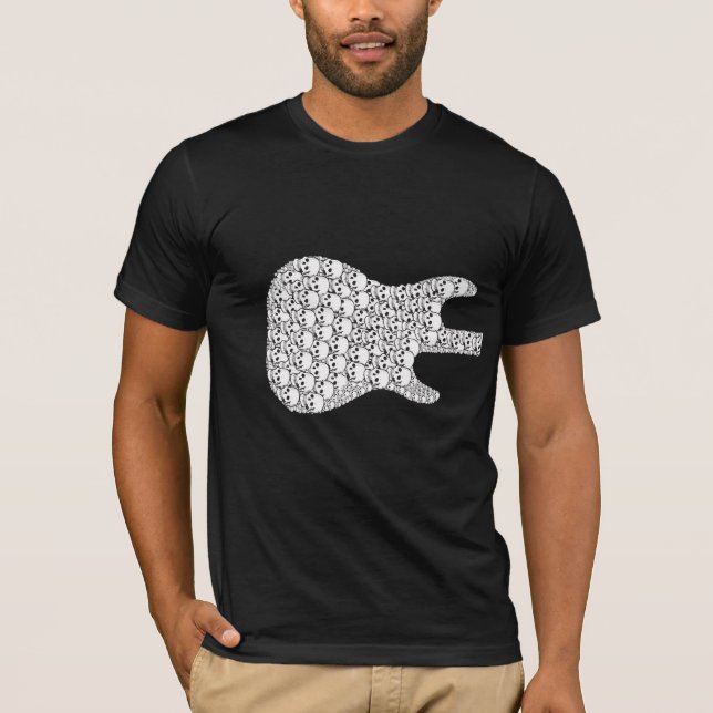 Skelett- Guitar_Front och baksida T-shirt (Framsida)