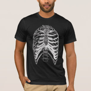 Skelett- Halloween dräkt T-shirt