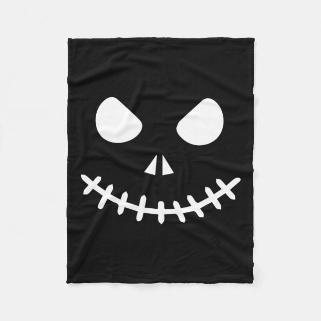 Skelett Halloween  Fleecefilt (Framsidan)
