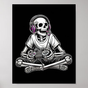Skelett Halloween Poster