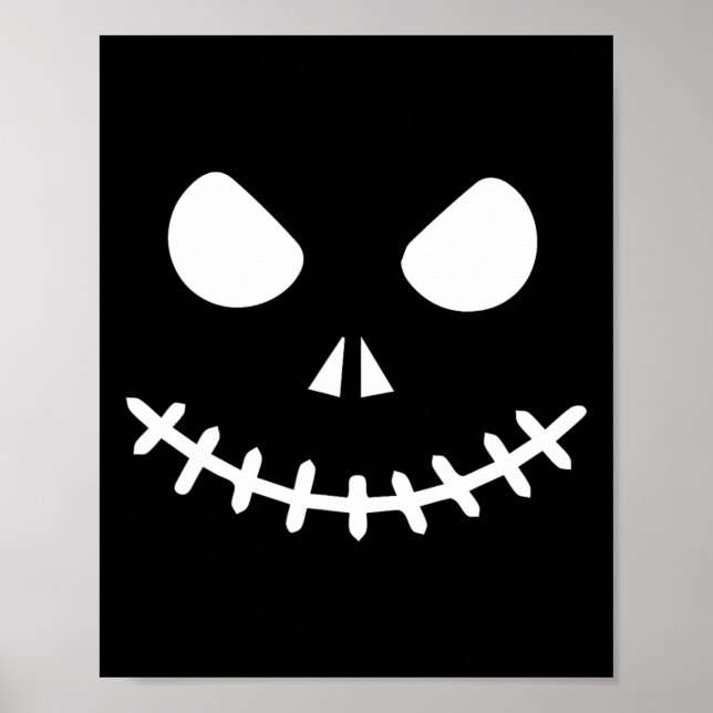 Skelett Halloween  Poster (Framsidan)