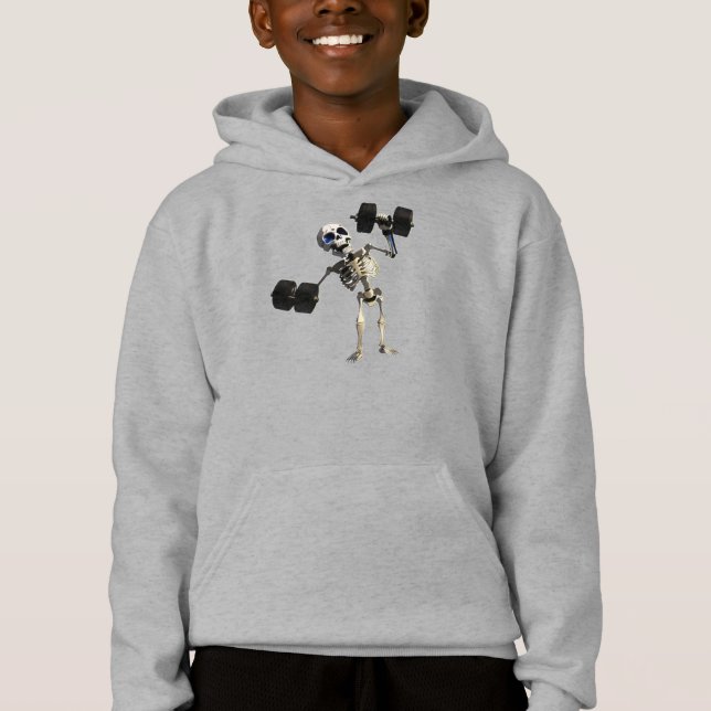 Skelett/Halloween/rolig/gym  T Shirt (Framsida)