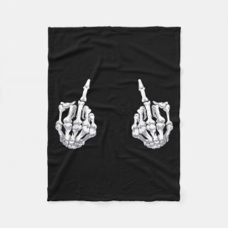 Skelett Hand Halloween Ben Mittenfinger Skalle Fleecefilt