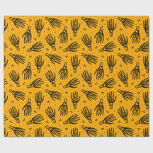 Skelett hand mönster.