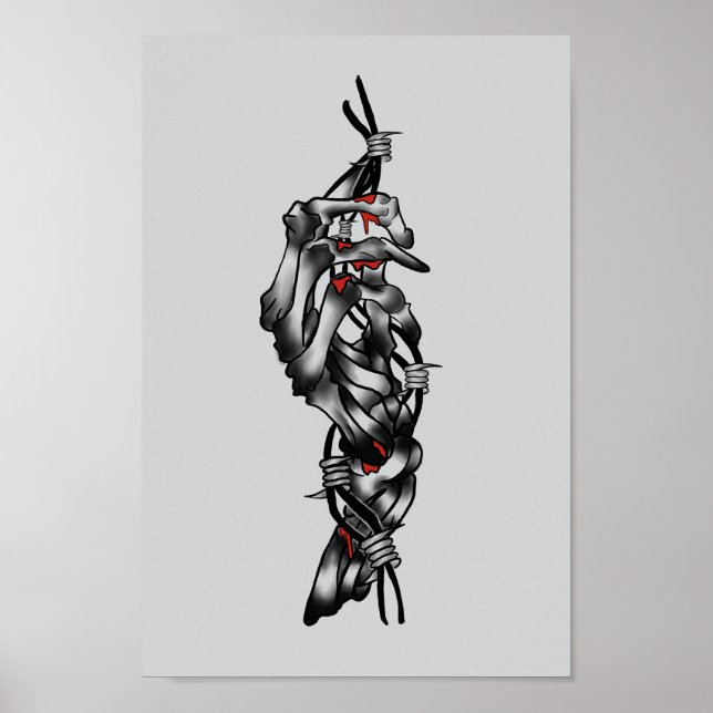 Skelett Hand Poster (Framsidan)