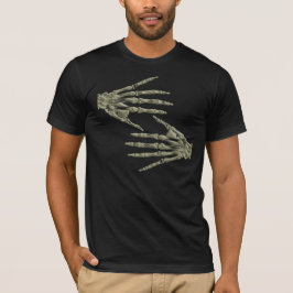 skelett händer tee