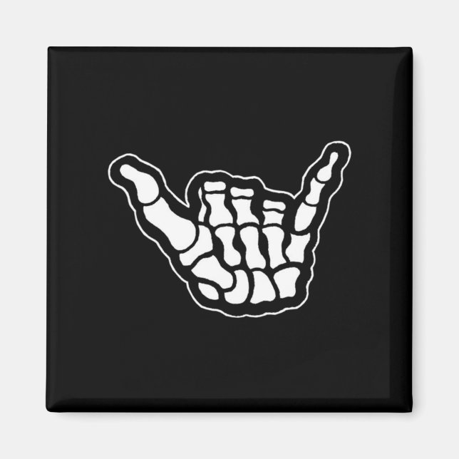 Skelett Hang Löst Ficka Magnet (Framsidan)