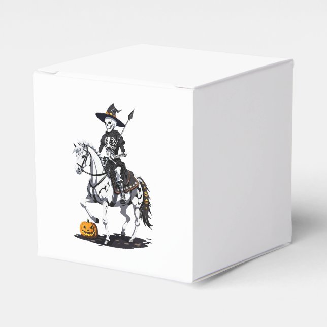 Skelett häst ryttare - Halloween skelett Presentaskar (Framsidan Sidan)