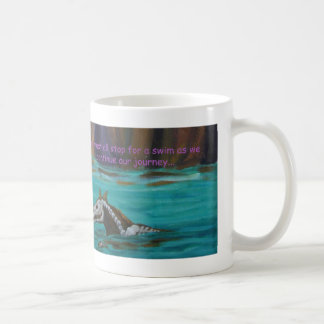 Skelett- hästfantasikonst kaffemugg