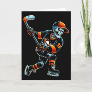Skelett Hockey Halloween Hockey Män Pojkar Barn  Kort