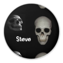 Skelett i den nära keramiska knoppen