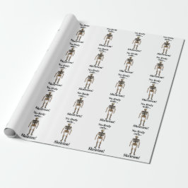 Skelett Ingenkropp Roligt Presentpapper