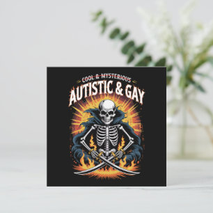 Skelett Inte Coolt Och Mysteriskt Autism Gay Inbjudningar