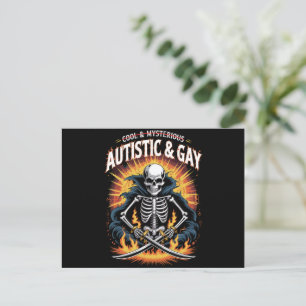 Skelett Inte Coolt Och Mysteriskt Autism Gay Vykort
