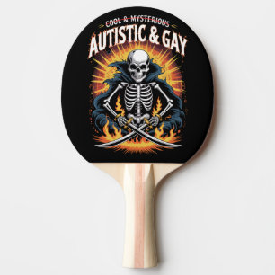 Skelett Inte Coolt Och Mysteriskt Autistiskt Gay Pingisracket