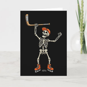 Skelett Ishockey Kostym Rolig Halloween För Pojkar Kort