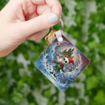 Skelett jul tomte – Kusligt söt mörk julstämning 