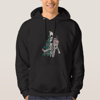 skelett julgran hoodie