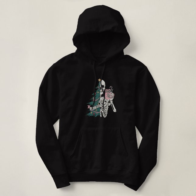 skelett julgran t shirt (Design framsida)