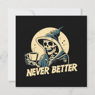 Skelett kaffe Halloween